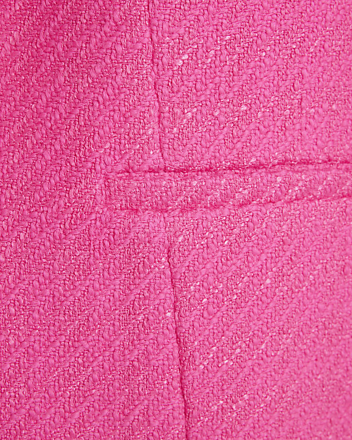 Pink boucle blazer