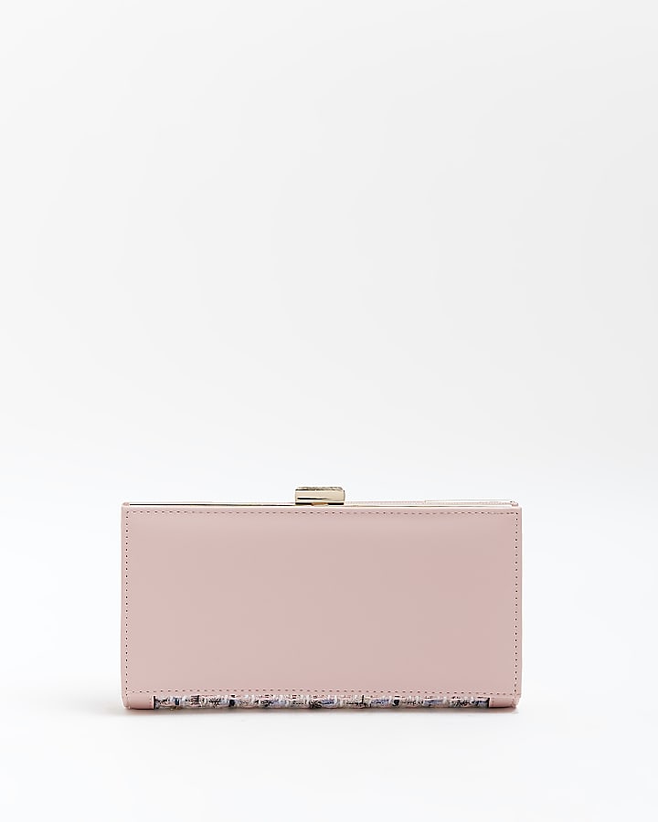 Pink boucle purse