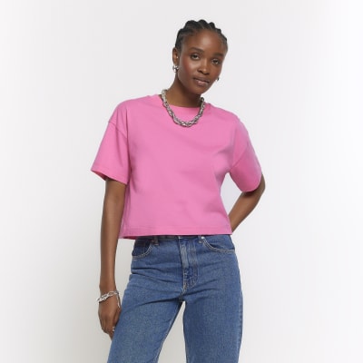 Pink boxy t-shirt