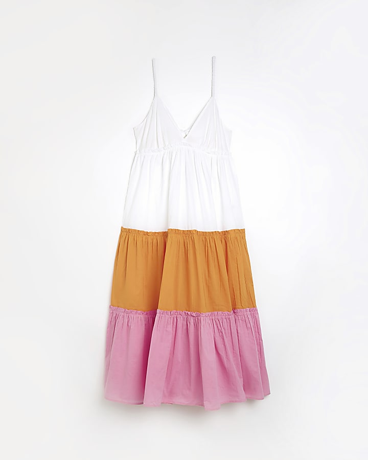 Pink Cami strap Maxi Dress