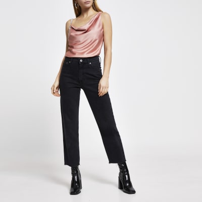 Pink cami with bling strap