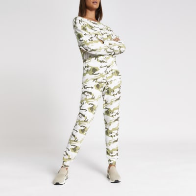 river island camo jumpsuit