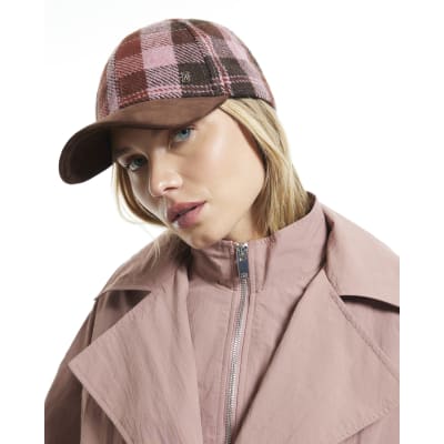 Pink Check Cap