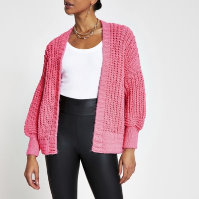 chunky knit cardigan river island