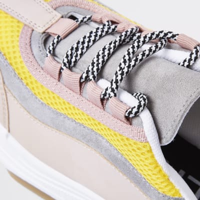platform lace up trainers
