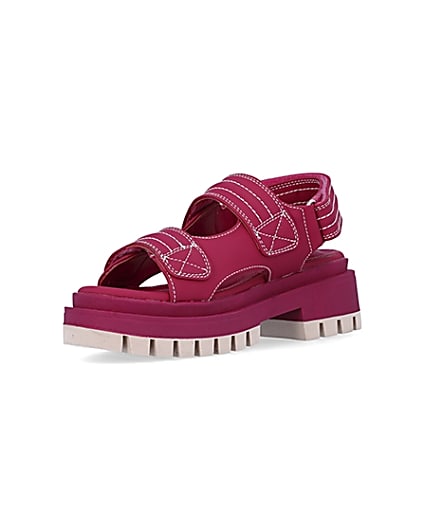 360 degree animation of product Pink chunky sandals frame-0