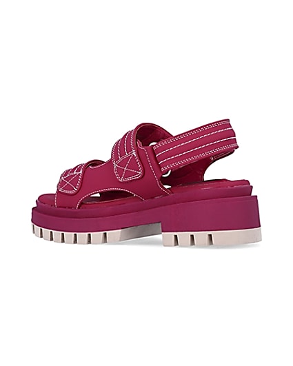 360 degree animation of product Pink chunky sandals frame-5