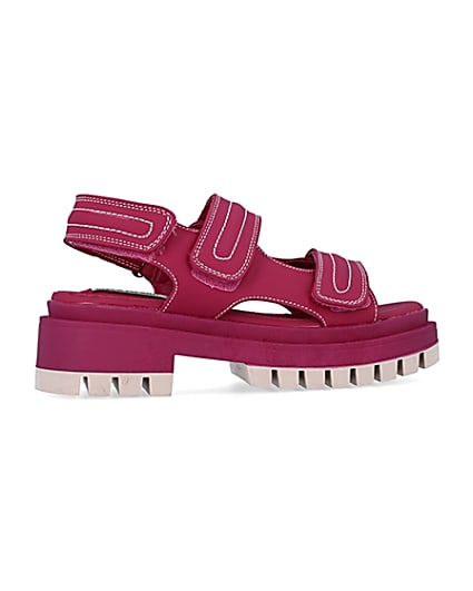 360 degree animation of product Pink chunky sandals frame-14
