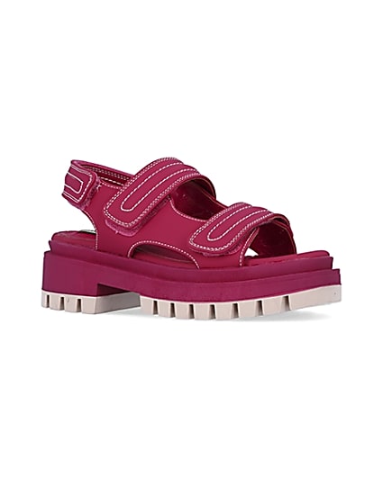 360 degree animation of product Pink chunky sandals frame-17