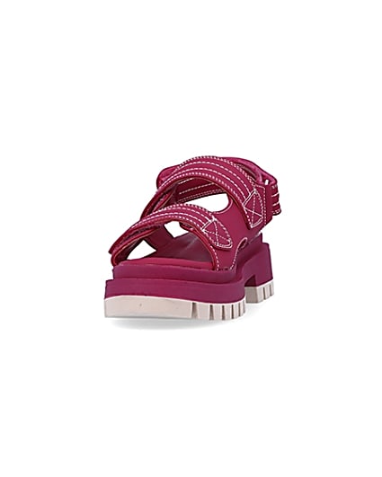 360 degree animation of product Pink chunky sandals frame-22