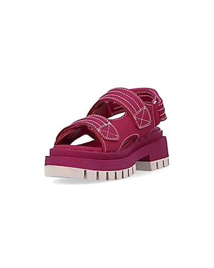 360 degree animation of product Pink chunky sandals frame-23