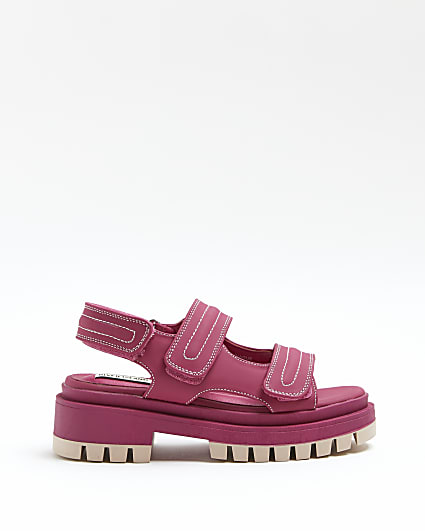 Pink chunky sandals