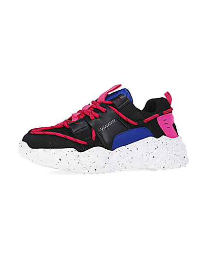 360 degree animation of product Pink chunky trainers frame-1