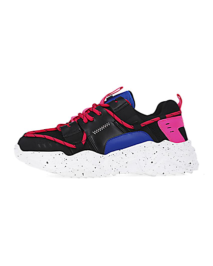 360 degree animation of product Pink chunky trainers frame-2