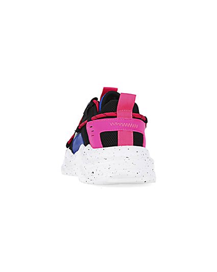 360 degree animation of product Pink chunky trainers frame-8