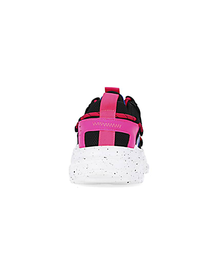 360 degree animation of product Pink chunky trainers frame-9