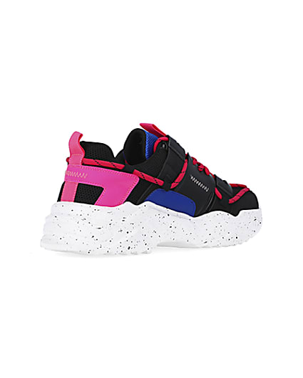 360 degree animation of product Pink chunky trainers frame-12