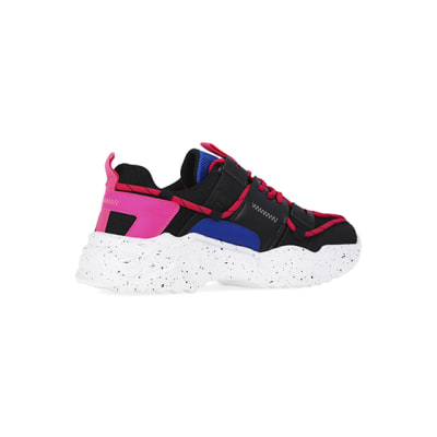 360 degree animation of product Pink chunky trainers frame-13