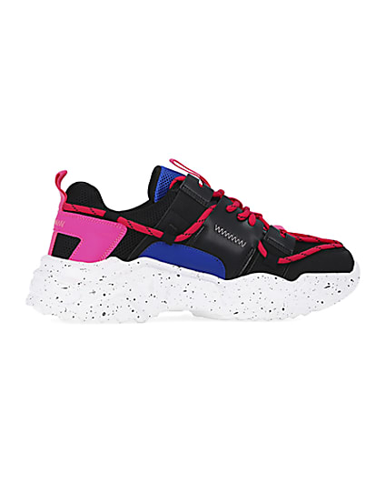 360 degree animation of product Pink chunky trainers frame-14