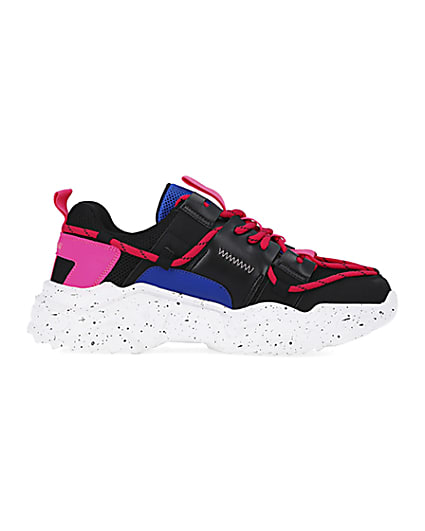 360 degree animation of product Pink chunky trainers frame-15
