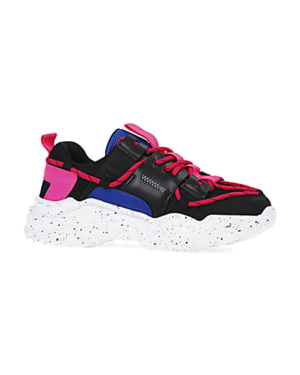 360 degree animation of product Pink chunky trainers frame-16