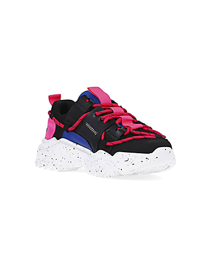 360 degree animation of product Pink chunky trainers frame-18
