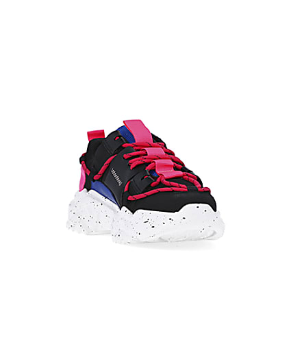 360 degree animation of product Pink chunky trainers frame-19