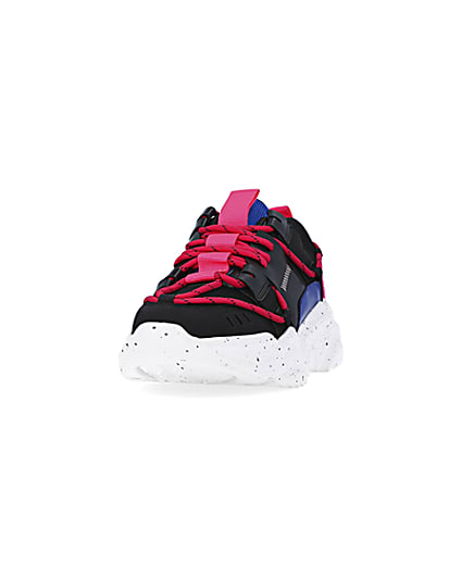 360 degree animation of product Pink chunky trainers frame-22