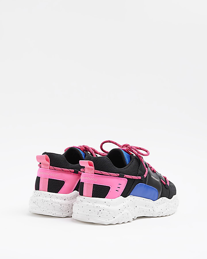 Pink chunky trainers