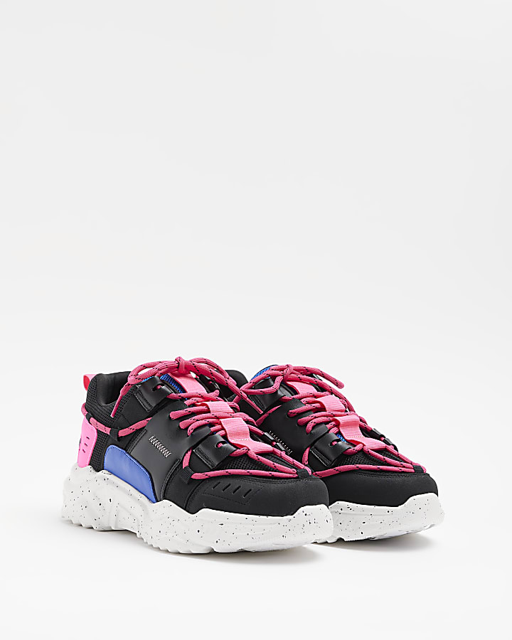 Pink chunky trainers