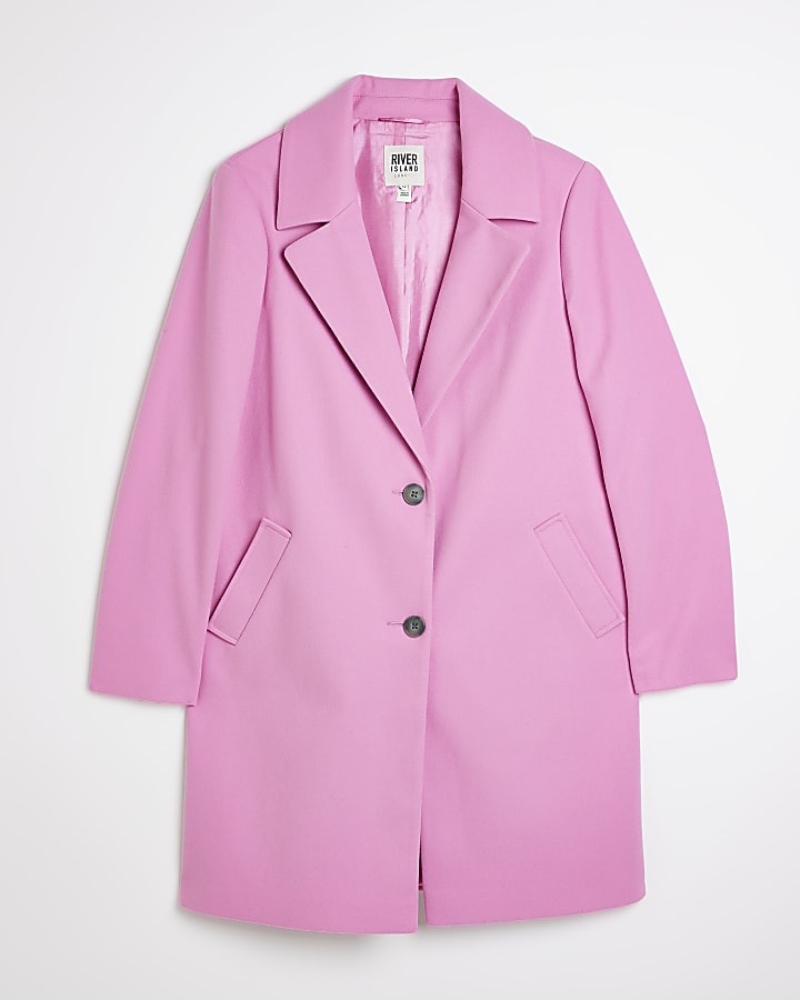Pink collared coat