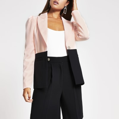 river island shorts and blazer