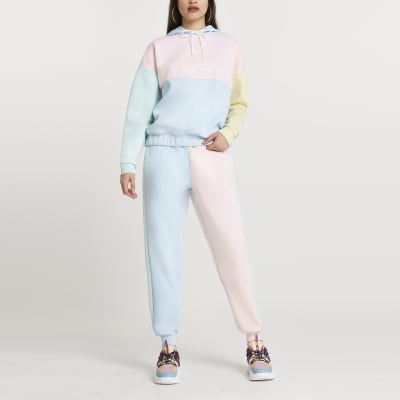 nike pastel colour block joggers