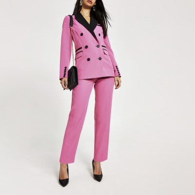 pink work trousers