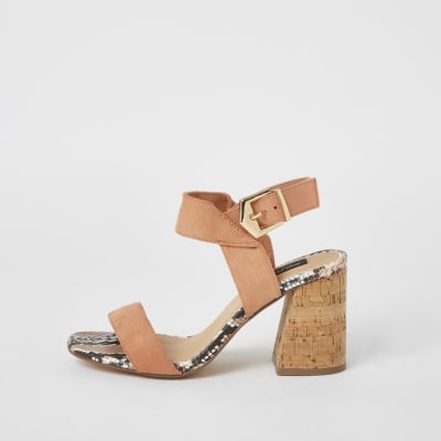 block heel sandals wide