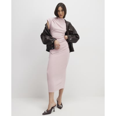 Pink Cosy Midi Skirt