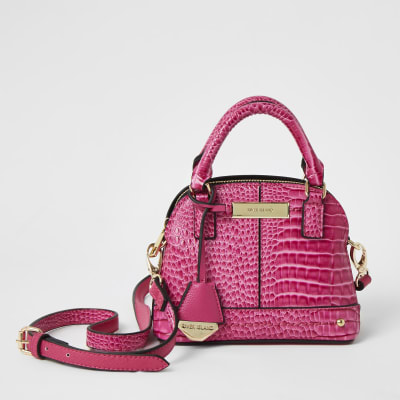 pink croc bag