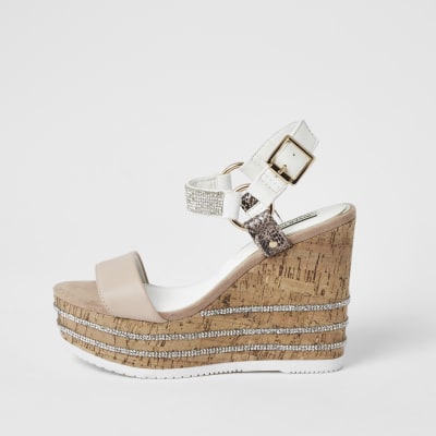 diamante sandals river island