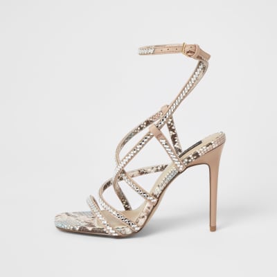 diamante strap sandals