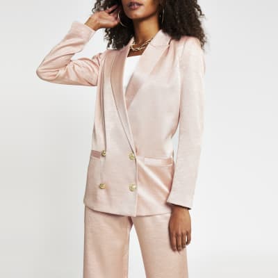 pink and gold blazer