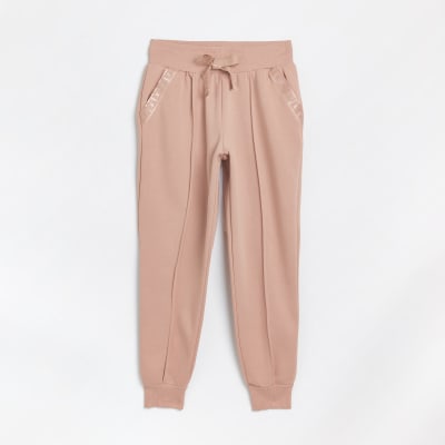 pink drawstring joggers