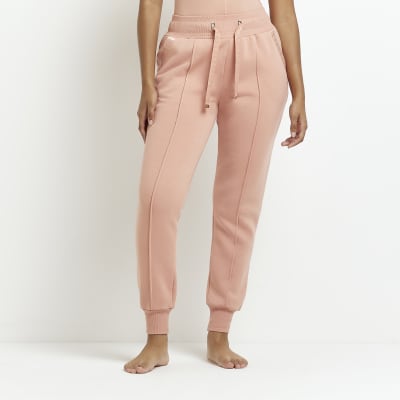 pink drawstring joggers