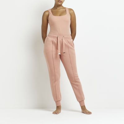 pink drawstring joggers