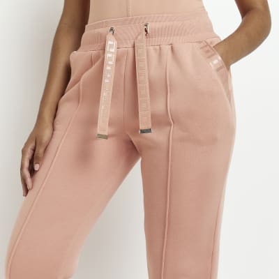 pink drawstring joggers