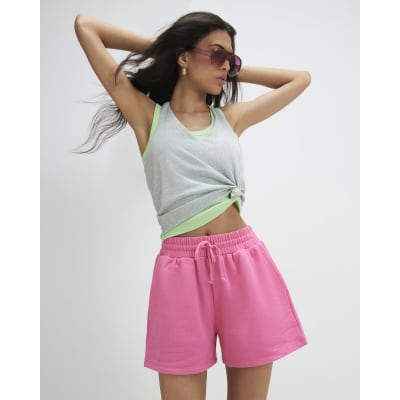 Pink Drawstring Shorts