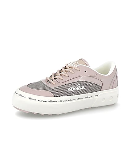 360 degree animation of product Pink Ellesse Alzina trainers frame-1