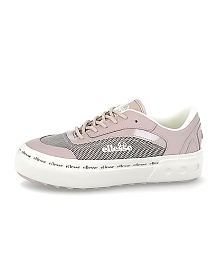 360 degree animation of product Pink Ellesse Alzina trainers frame-2