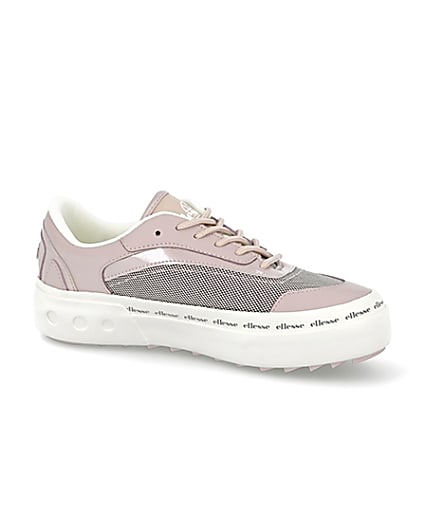 360 degree animation of product Pink Ellesse Alzina trainers frame-16