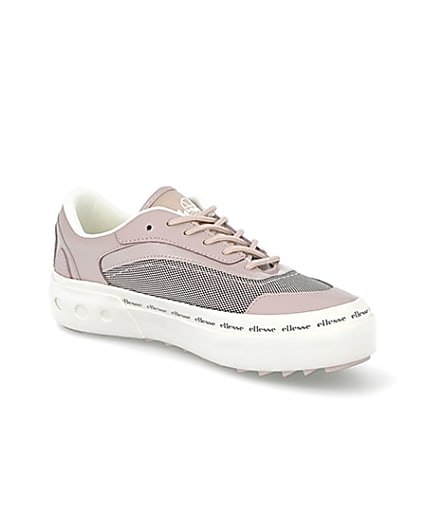 360 degree animation of product Pink Ellesse Alzina trainers frame-17
