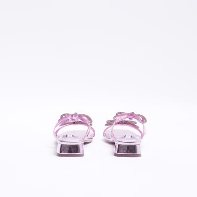 River island hot sale bow sliders